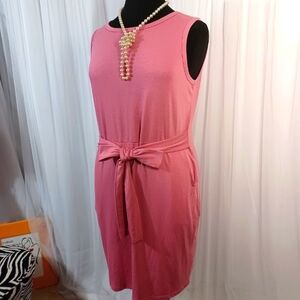 New Merokeety Pink/Soft Pink Sleeveless Dress Size: XL